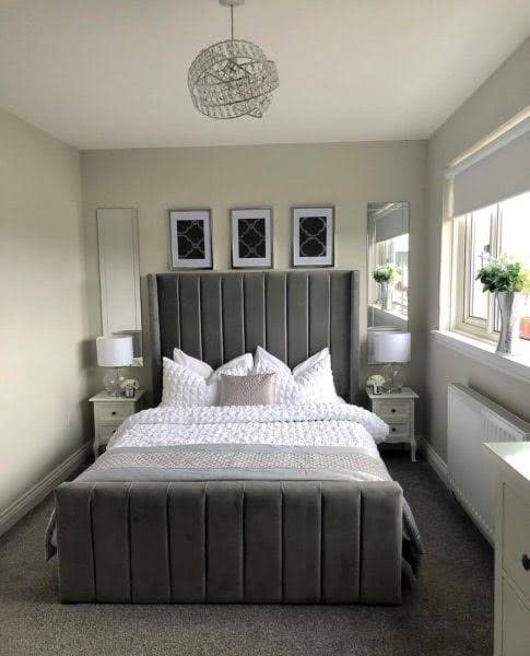 Majestic Panel Wingback Bed variation 13