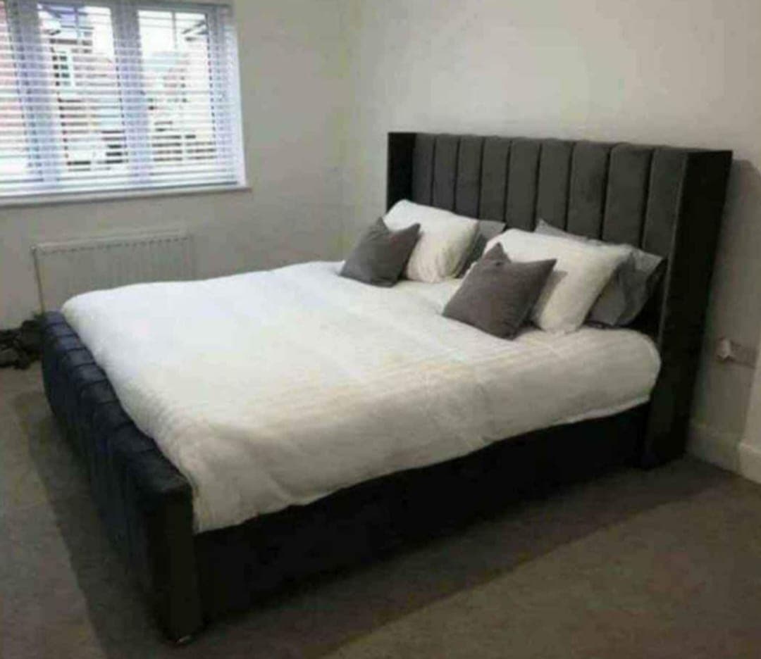 Majestic Panel Wingback Bed variation 4