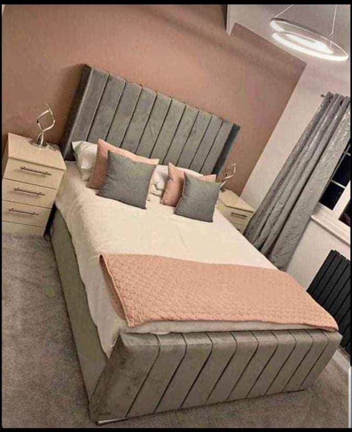 Majestic Panel Wingback Bed variation 5