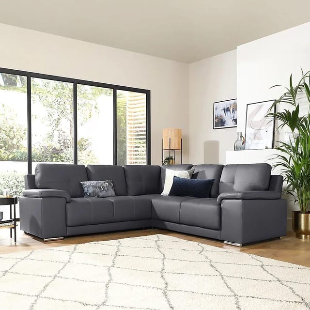 Kansas Leather Corner Sofa