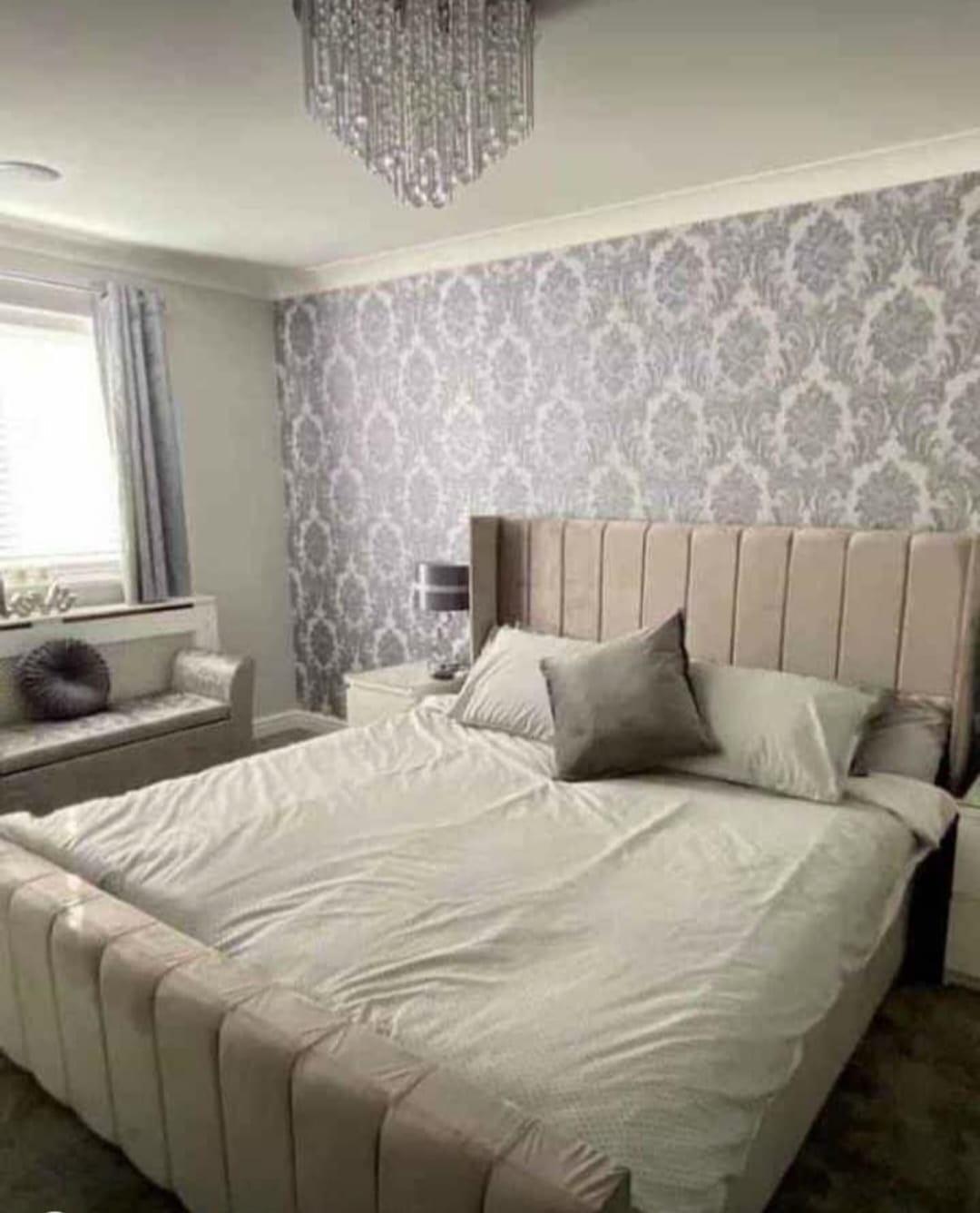 Majestic Panel Wingback Bed 2