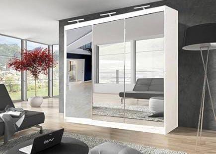 Milan Glass Door Wardrobe 6