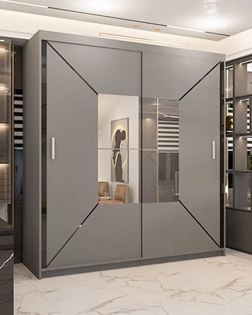 Nicole Glass Door Wardrobe 2