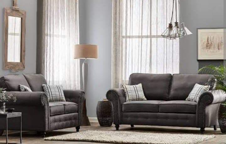 Oak Tan Leather Sofa 1