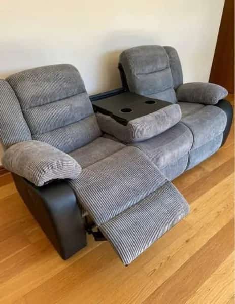 Rio Cord Fabric Recliner 4