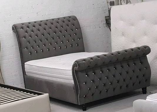 Swan Sleigh Bed 5